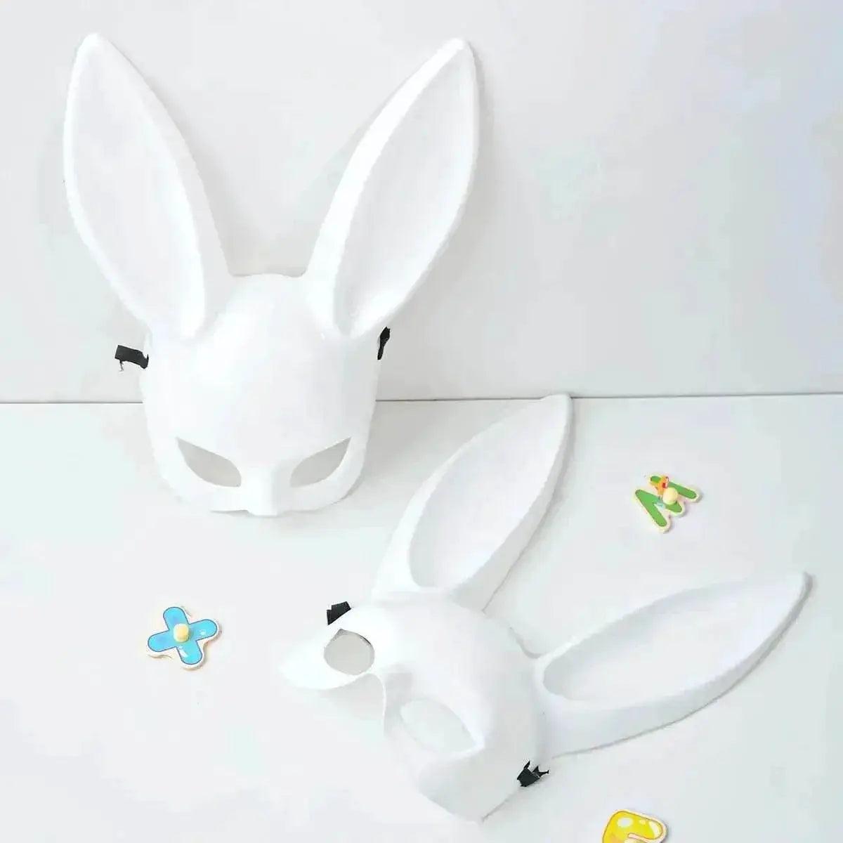  Premium Rabbit Mask Long Ears Matte Black Toyland EU -  ToylandEU™