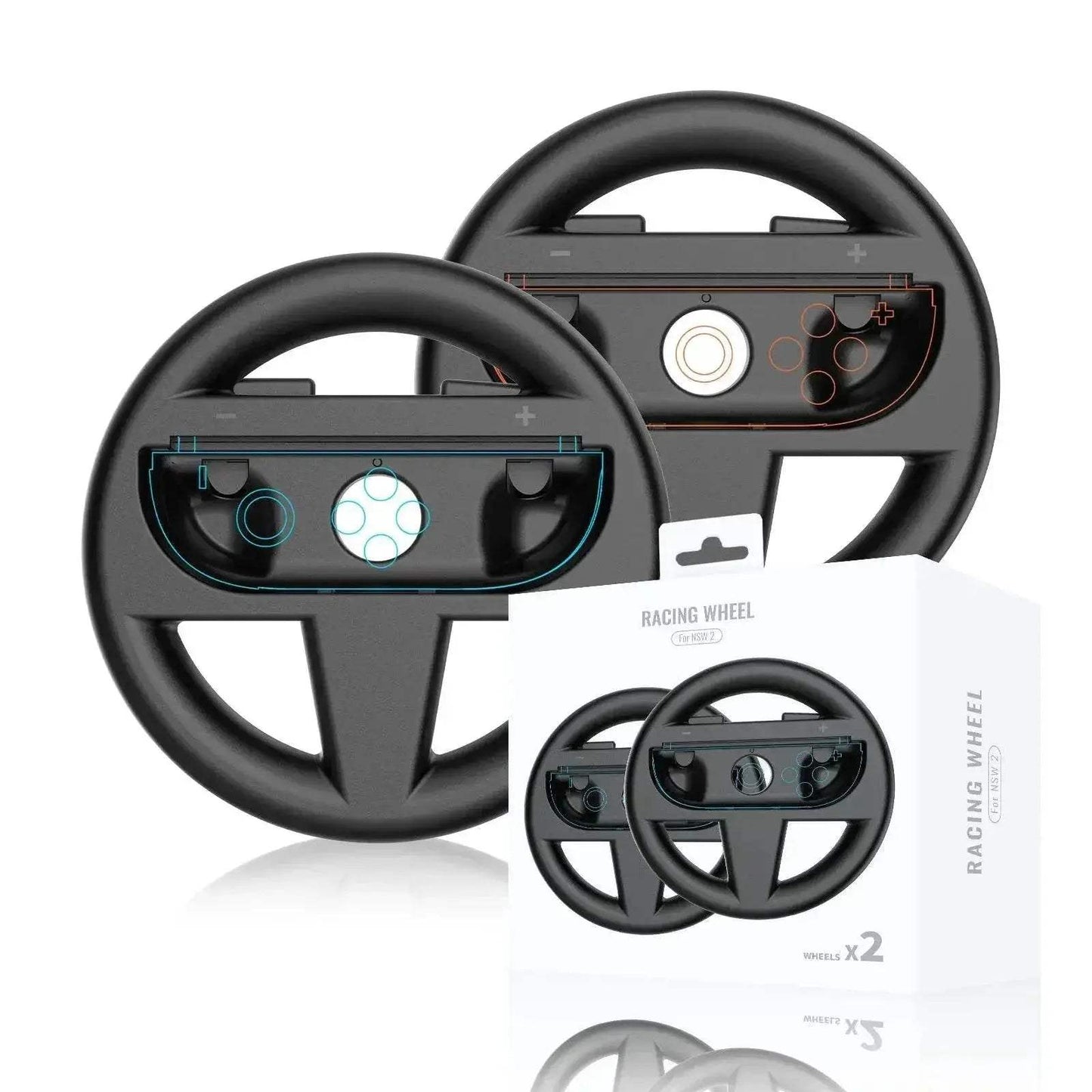 Premium Racing Wheel Accessories for Nintendo Switch 2 with Anti-Slip Grip for Mario Kart Enthusiasts - ToylandEU