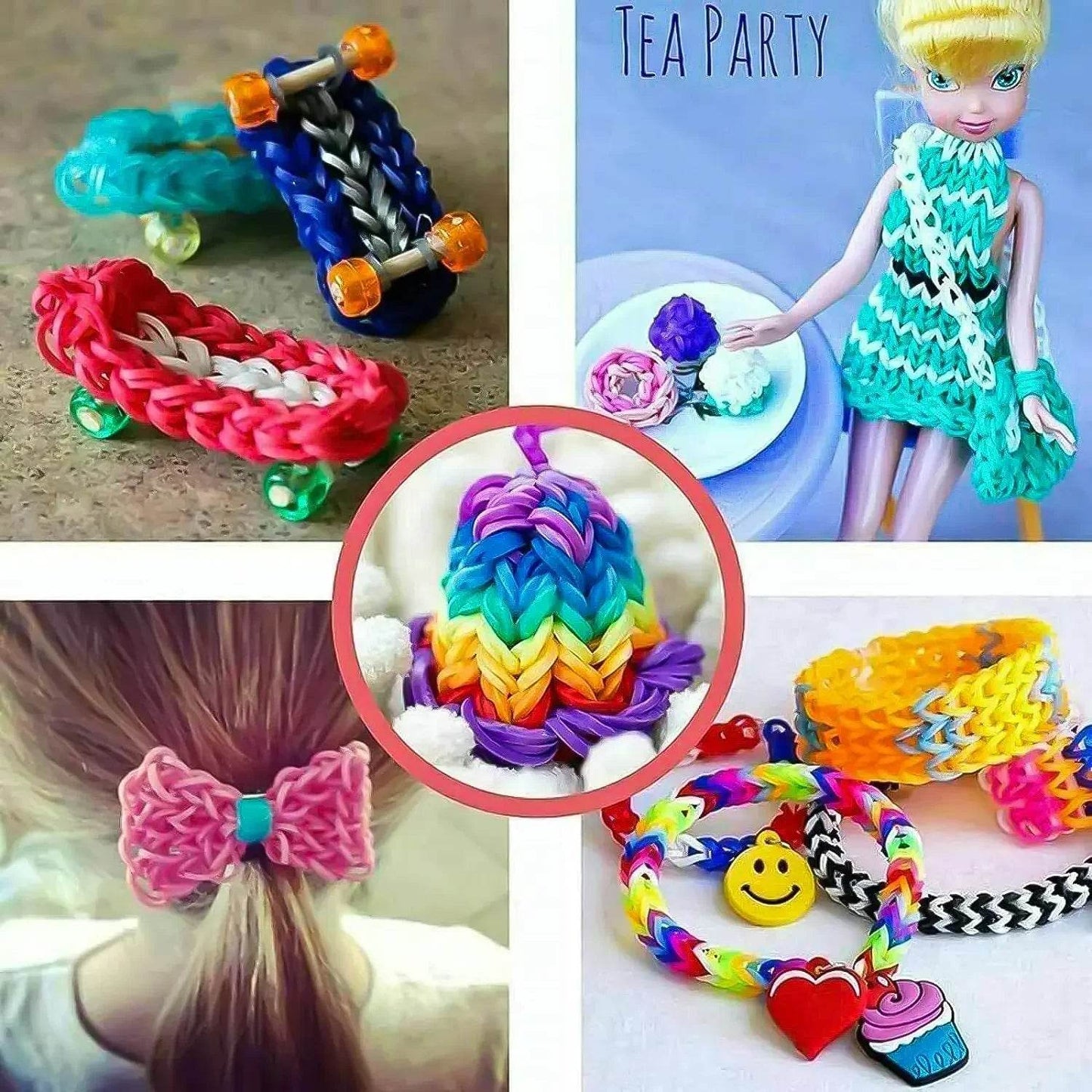 Premium Rainbow Bracelets Loom Kit DIY 15000 Pcs For Girls - ToylandEU