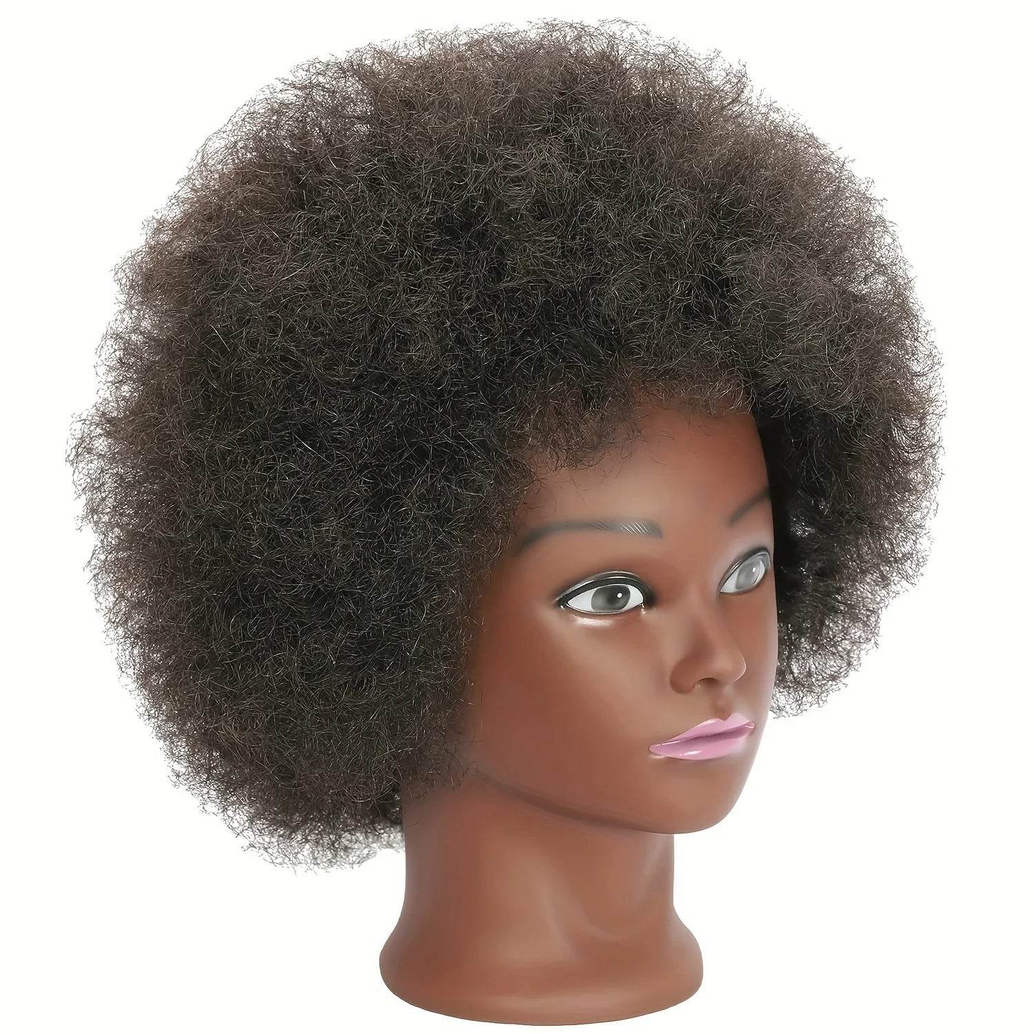 Premium Real Hair Kinky Curly Mannequin Head For Practice - ToylandEU