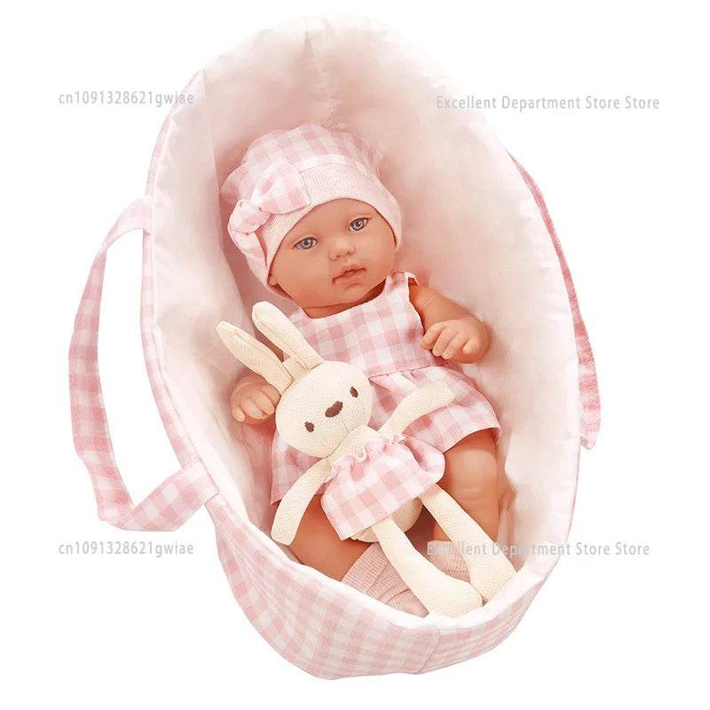 Premium Realistic Reborn Doll 14Inch With Rabbit For Kids - ToylandEU