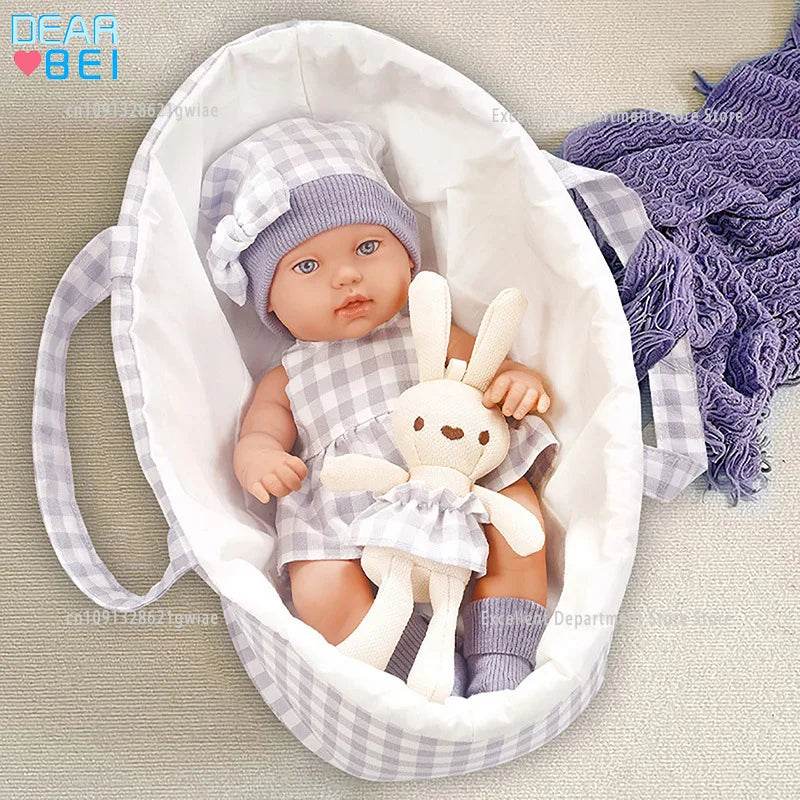 Premium Realistic Reborn Doll 14Inch With Rabbit For Kids - ToylandEU