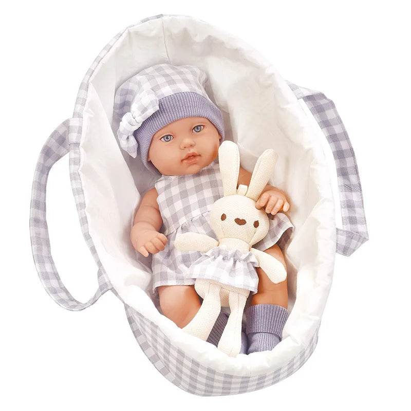 Premium Realistic Reborn Doll 14Inch With Rabbit For Kids - ToylandEU