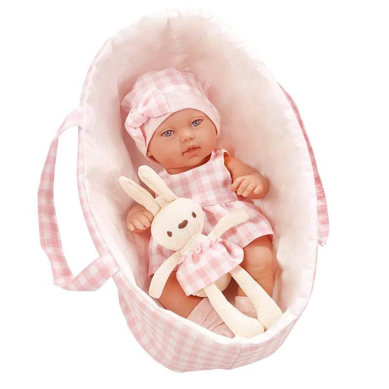 Premium Realistic Reborn Doll 14Inch With Rabbit For Kids - ToylandEU
