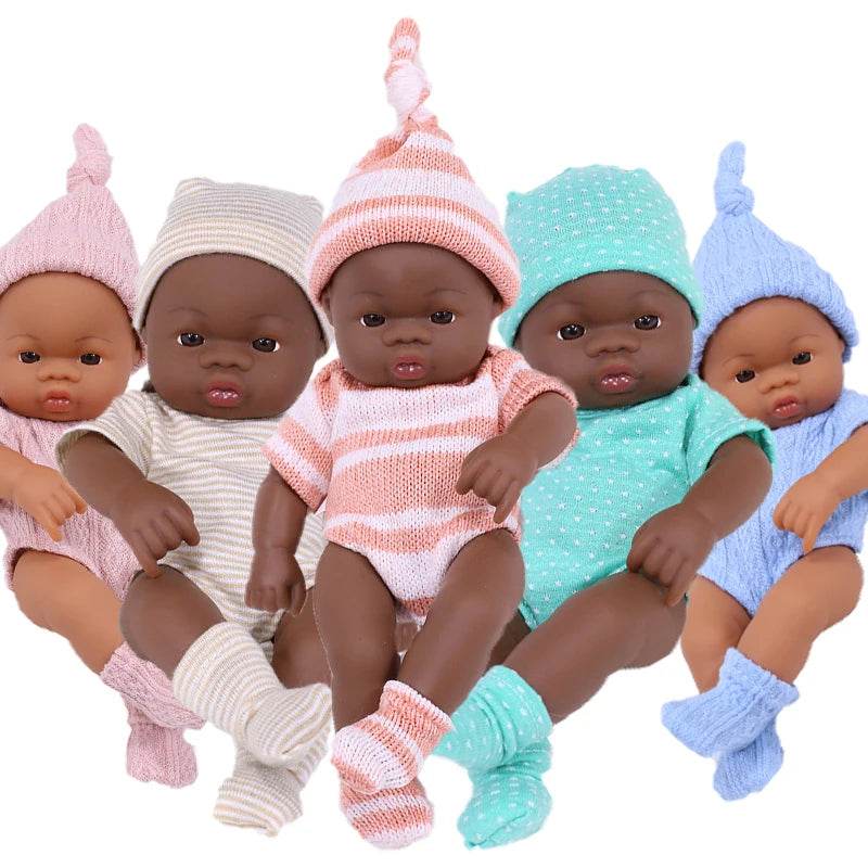 Premium Reborn Doll 20cm African Black For Children - ToylandEU
