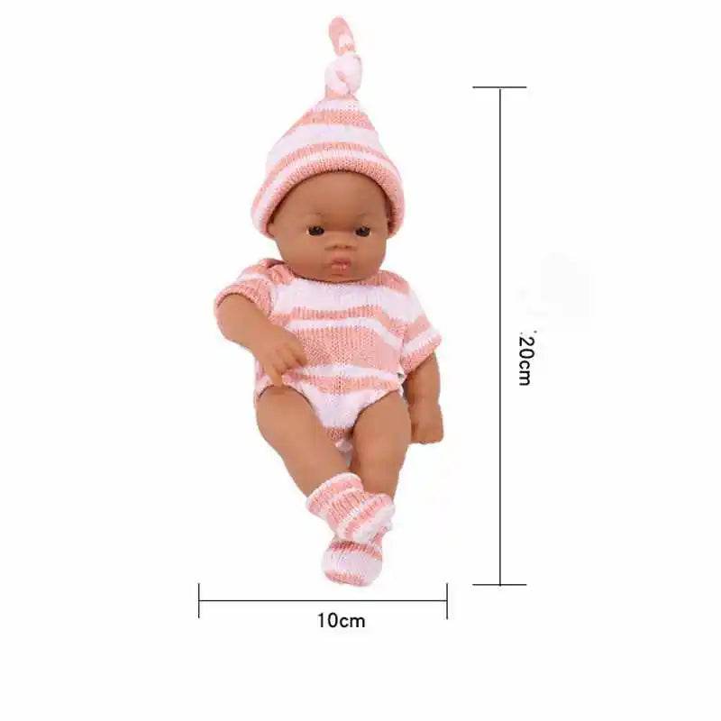 Premium Reborn Doll 20cm African Black For Children - ToylandEU