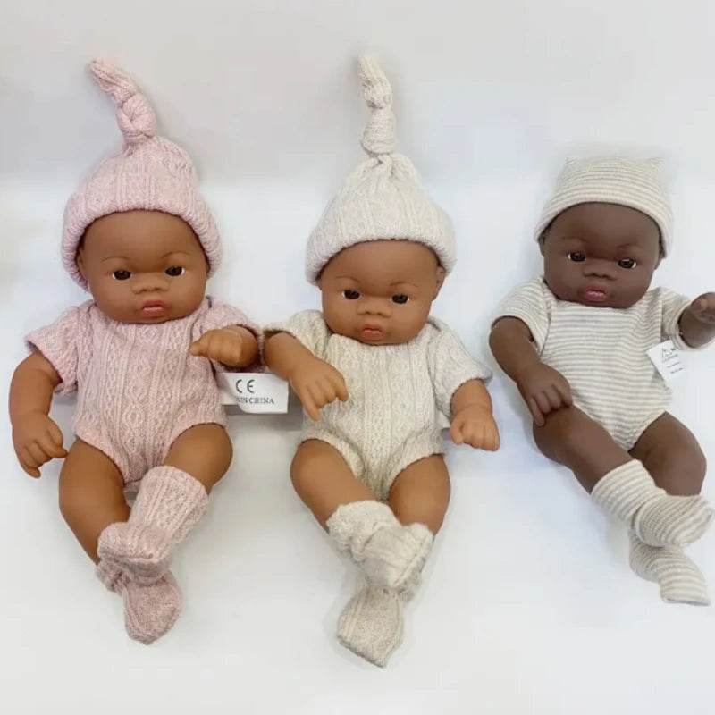 Premium Reborn Doll 20cm African Black For Children - ToylandEU