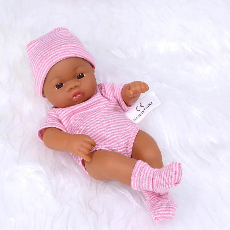 Premium Reborn Doll 20cm African Black For Children - ToylandEU