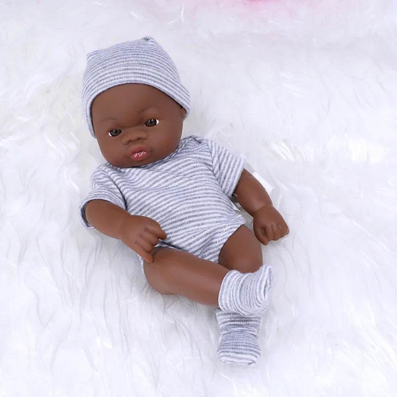 Premium Reborn Doll 20cm African Black For Children - ToylandEU