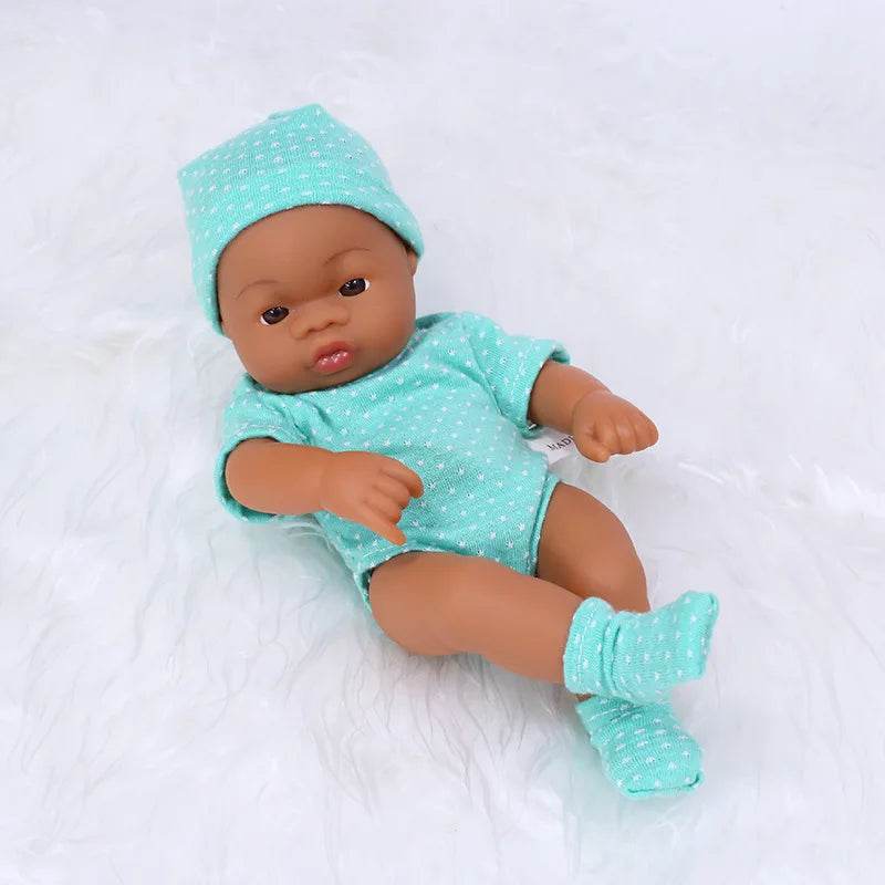 Premium Reborn Doll 20cm African Black For Children - ToylandEU