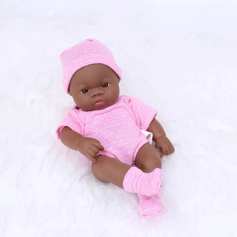 Premium Reborn Doll 20cm African Black For Children - ToylandEU