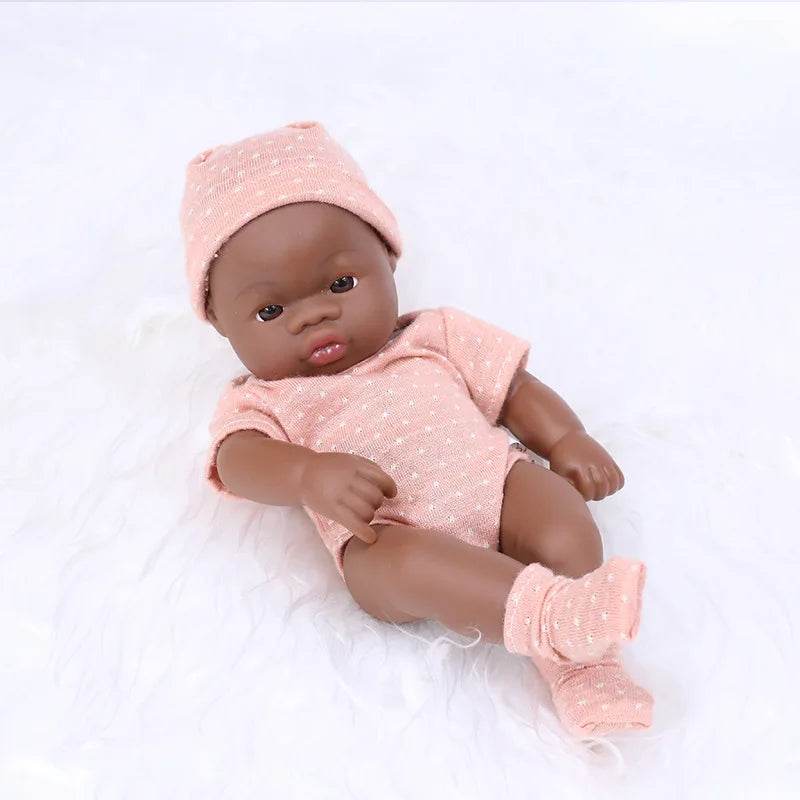 Premium Reborn Doll 20cm African Black For Children - ToylandEU