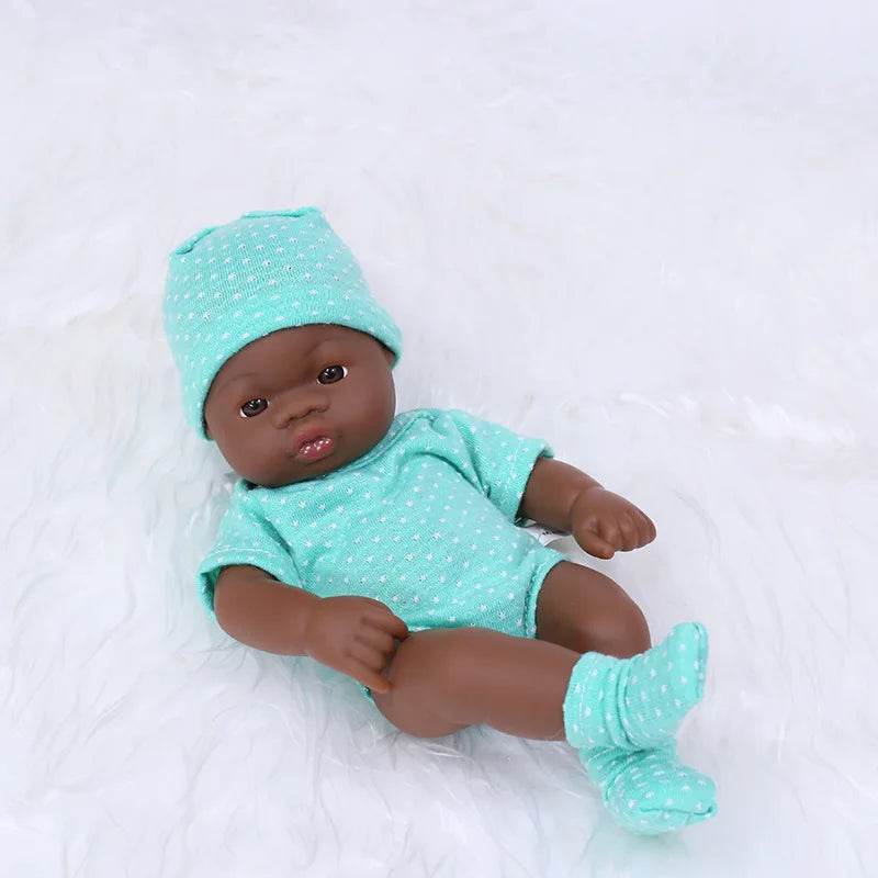 Premium Reborn Doll 20cm African Black For Children - ToylandEU