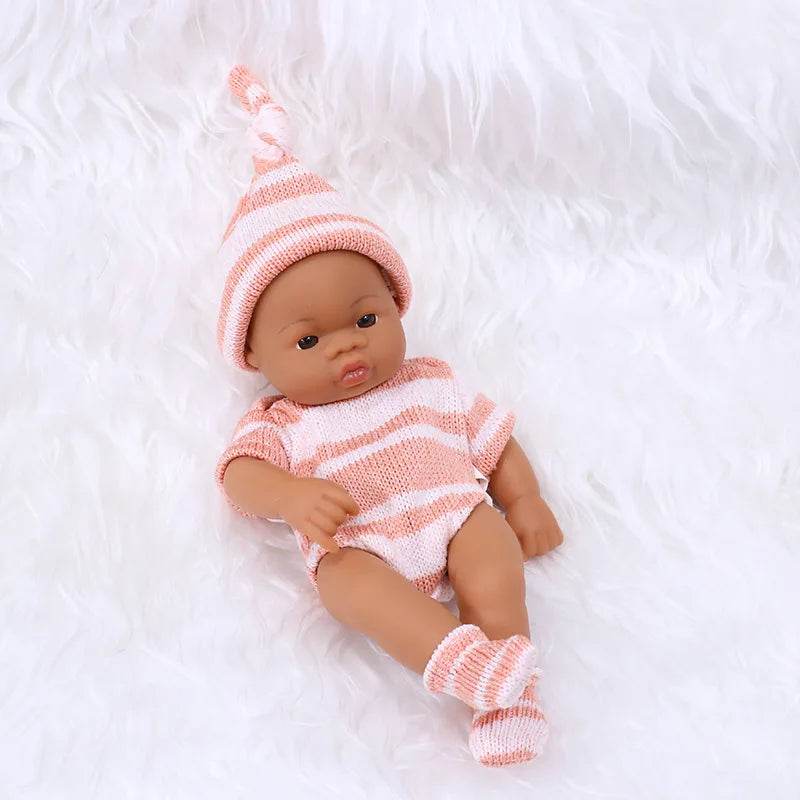 Premium Reborn Doll 20cm African Black For Children - ToylandEU