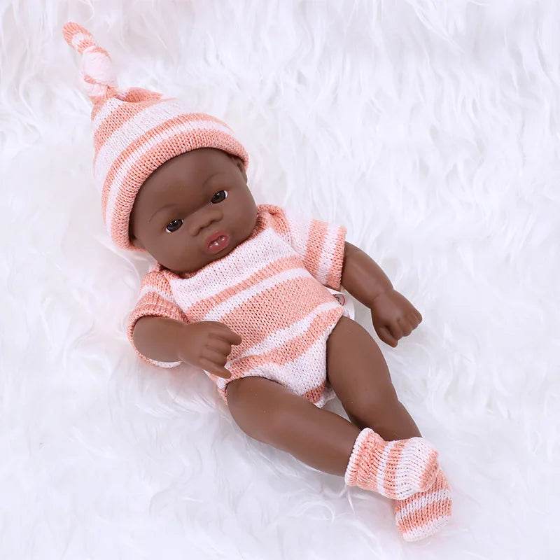 Premium Reborn Doll 20cm African Black For Children - ToylandEU
