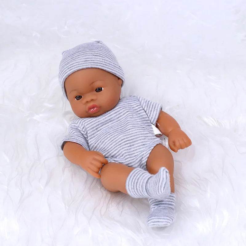 Premium Reborn Doll 20cm African Black For Children - ToylandEU