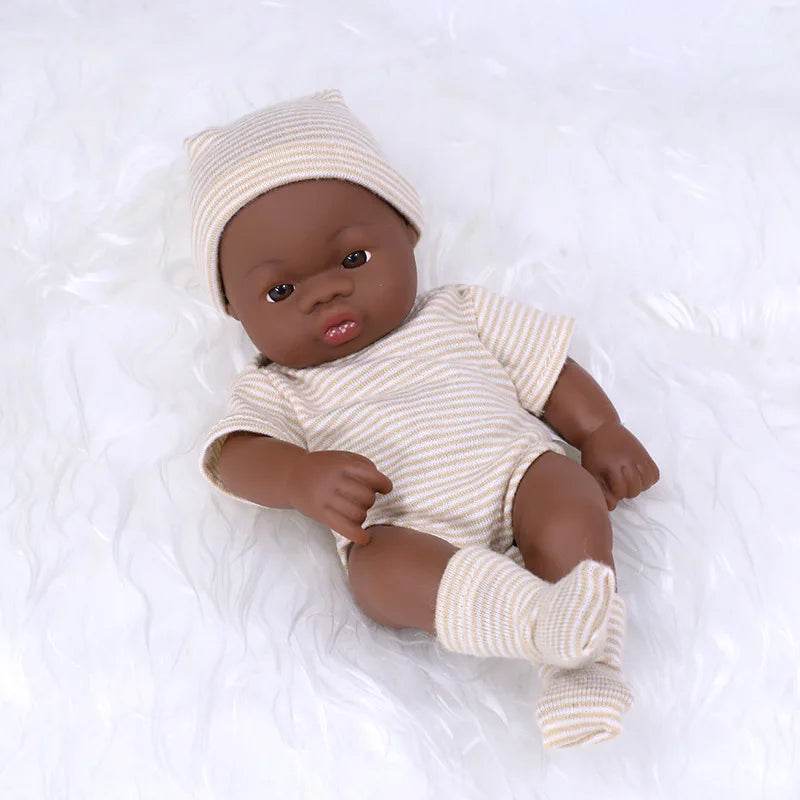 Premium Reborn Doll 20cm African Black For Children - ToylandEU