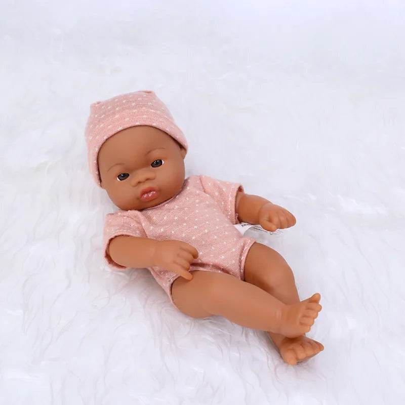 Premium Reborn Doll 20cm African Black For Children - ToylandEU