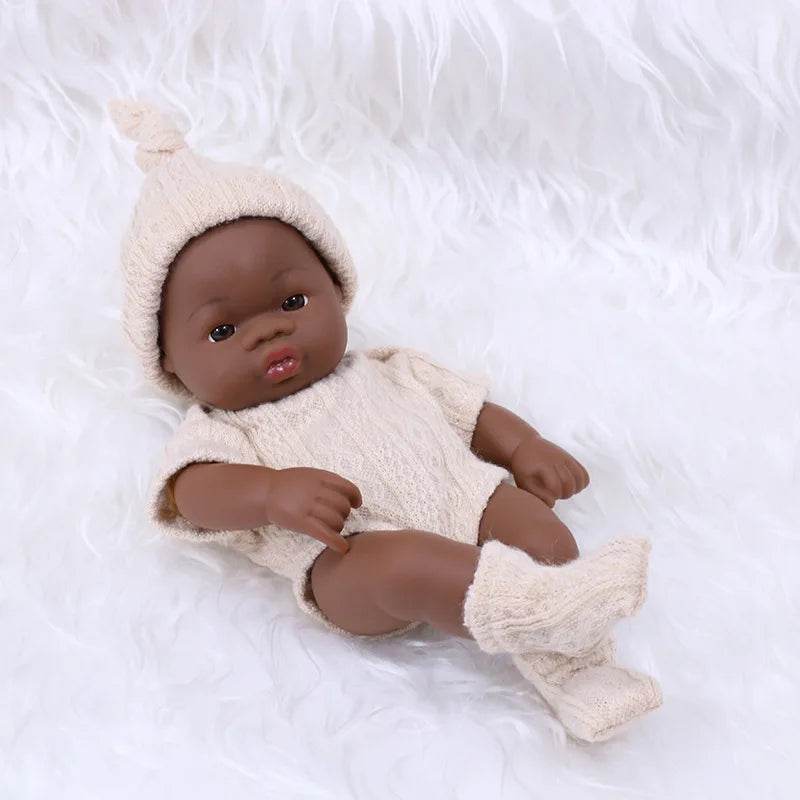 Premium Reborn Doll 20cm African Black For Children - ToylandEU