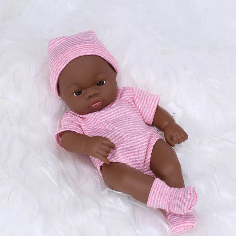 Premium Reborn Doll 20cm African Black For Children - ToylandEU
