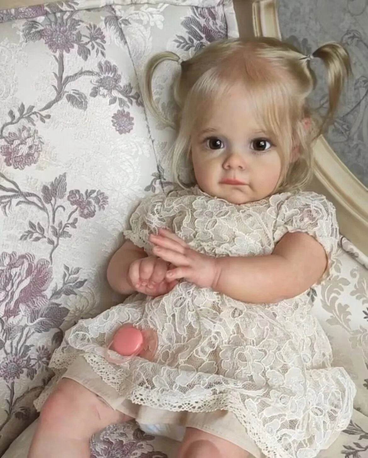 Premium Reborn Doll 60CM Hand Rooted Hair Collectors - ToylandEU