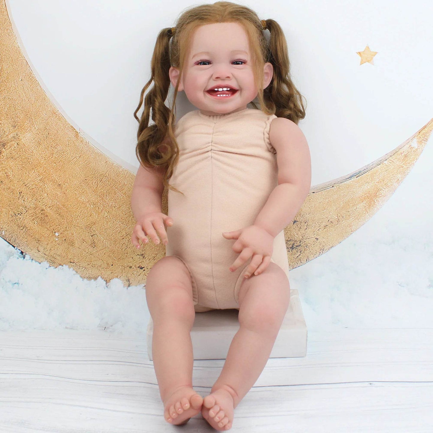 Premium Reborn Doll 60cm 3D Skin Blood Vessel For Collectors - ToylandEU