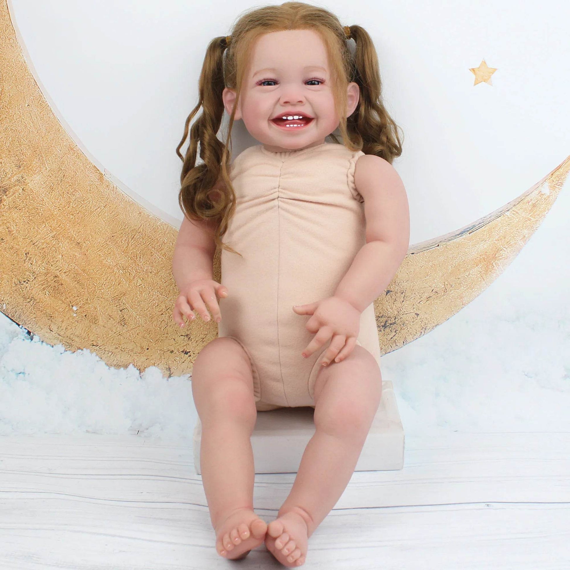 Premium Reborn Doll 60cm 3D Skin Blood Vessel For Collectors - ToylandEU