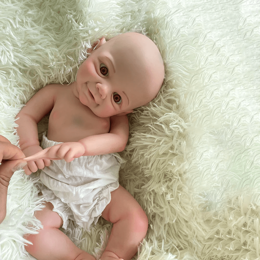 Premium Reborn Doll Full Body Platinum Silicone 18 Inch Gift - ToylandEU