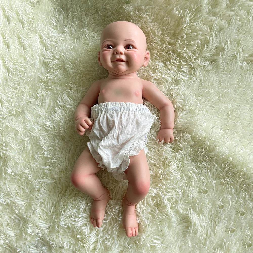 Premium Reborn Doll Full Body Platinum Silicone 18 Inch Gift - ToylandEU