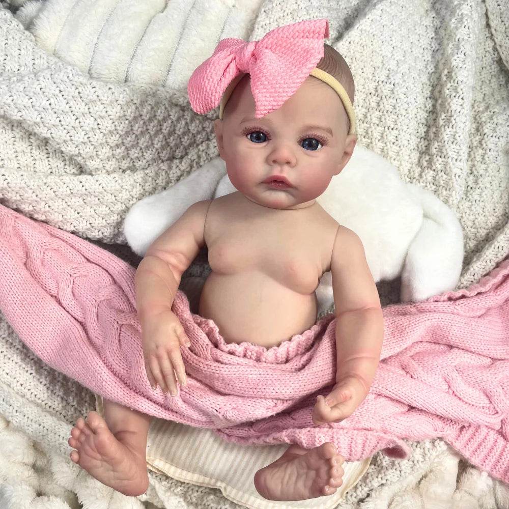 Premium Reborn Doll Full Vinyl 3D Skin Meadow Girl Collector - ToylandEU