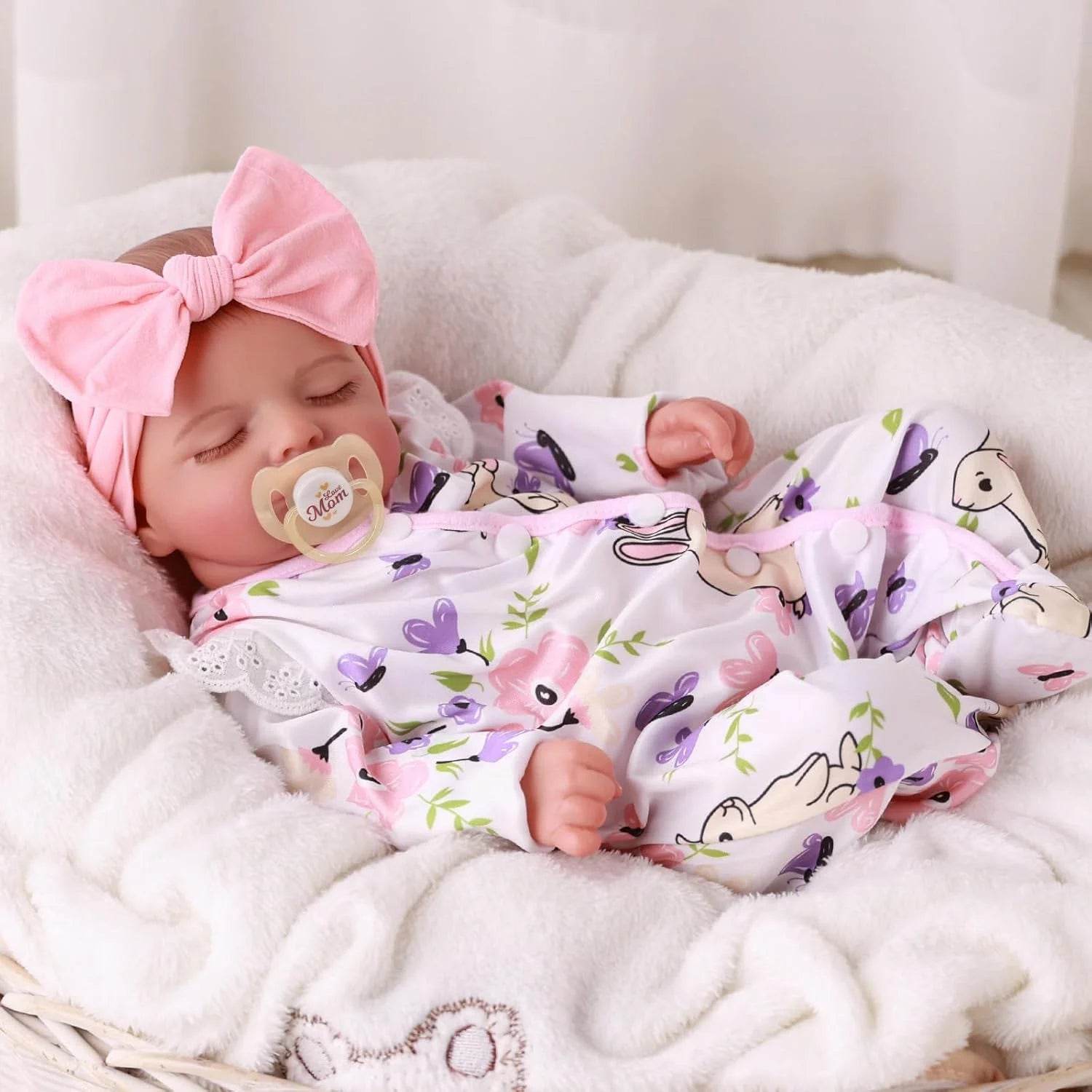 Premium Reborn Doll Rosalie 18 Inch Hand Painted 3D Skin - ToylandEU