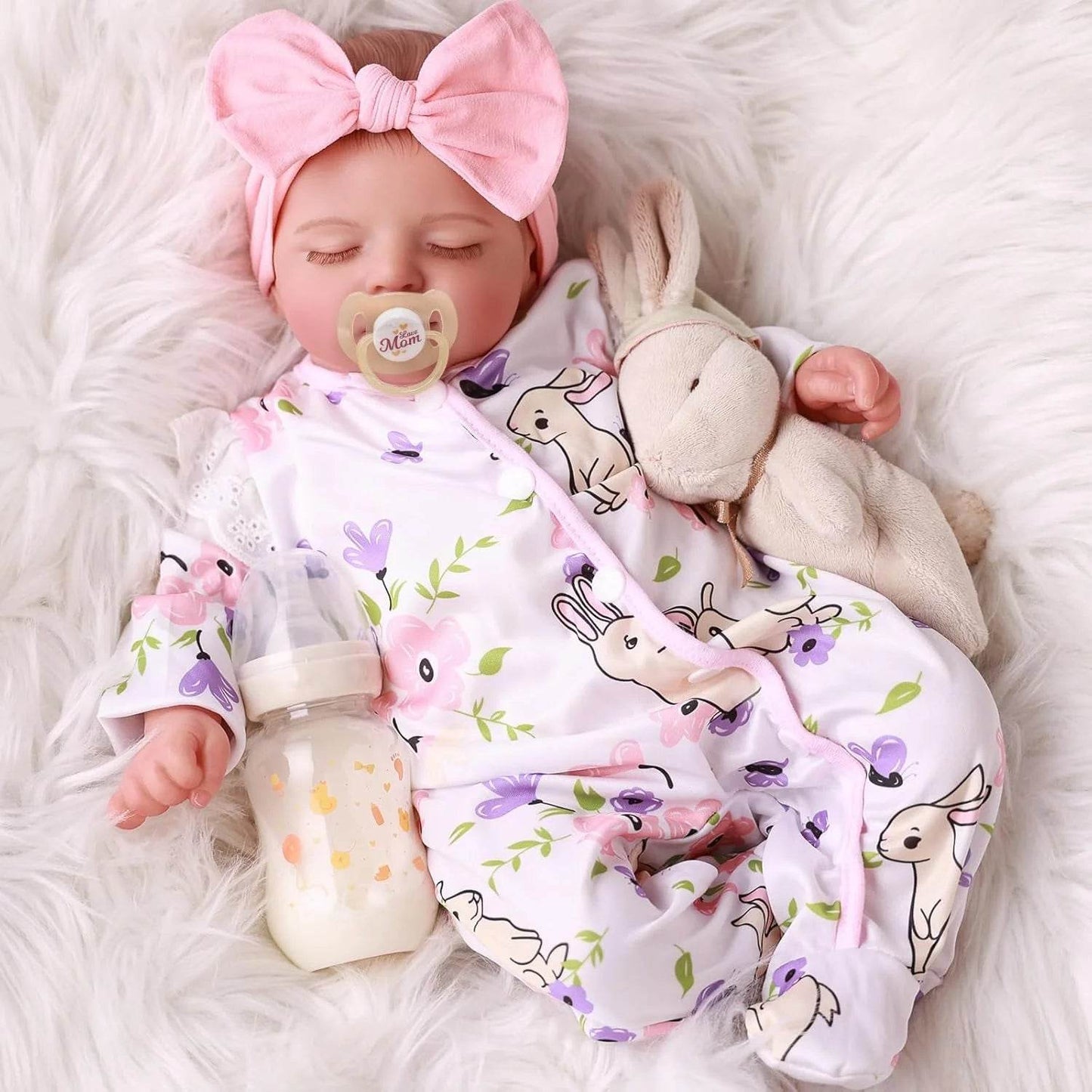 Premium Reborn Doll Rosalie 18 Inch Hand Painted 3D Skin - ToylandEU