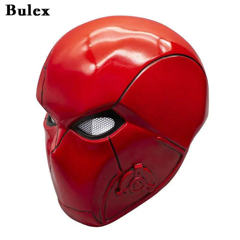 Premium Red Hood Mask Full Head Latex Mesh Eyes For Adults - ToylandEU
