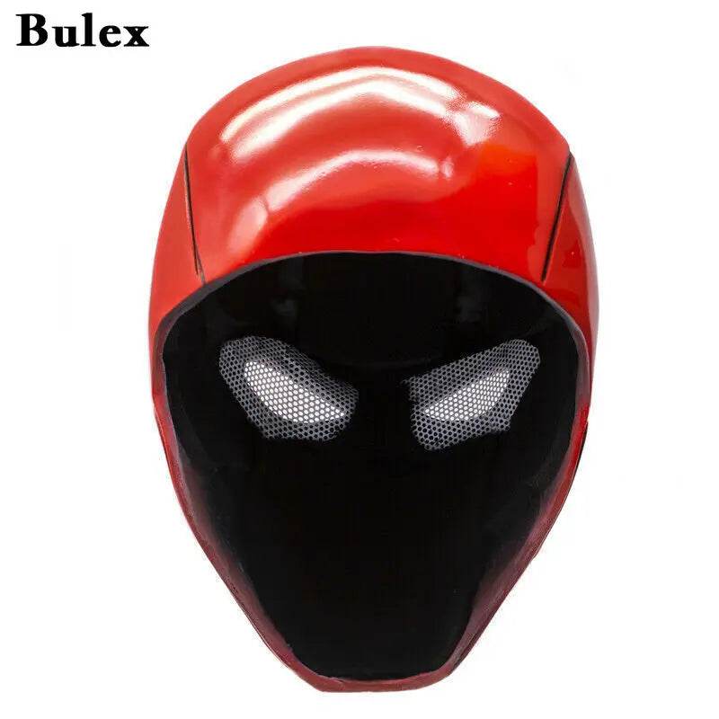 Premium Red Hood Mask Full Head Latex Mesh Eyes For Adults - ToylandEU