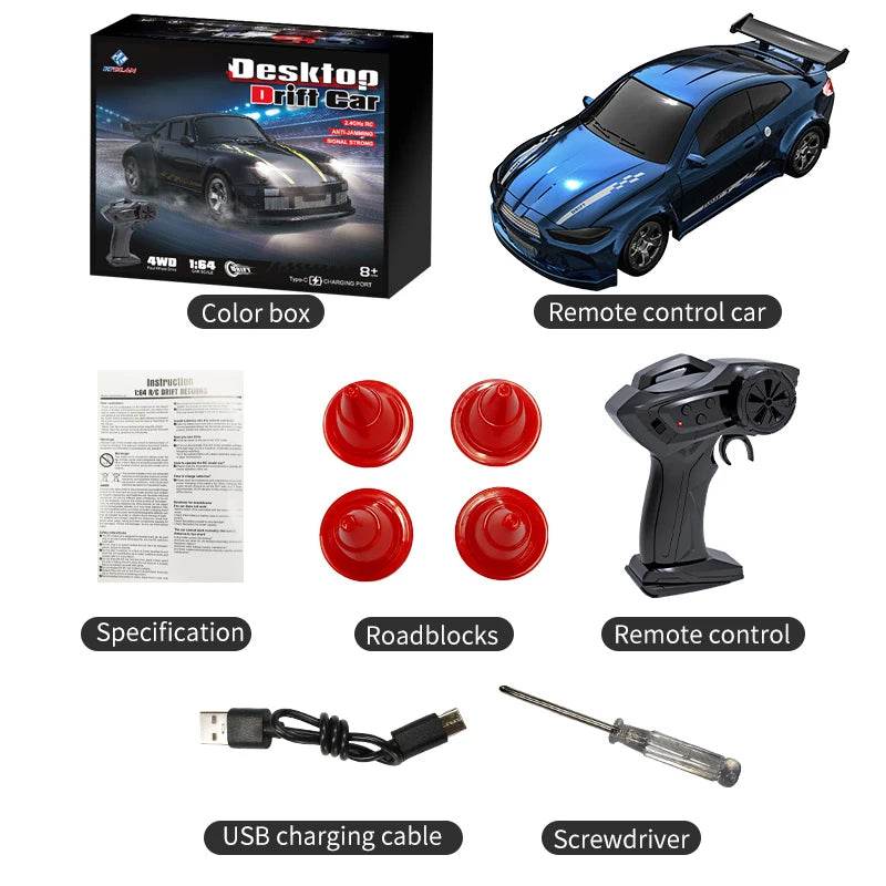 Premium Remote Control Car Drift 1to64 Four Wheel For Boys - ToylandEU