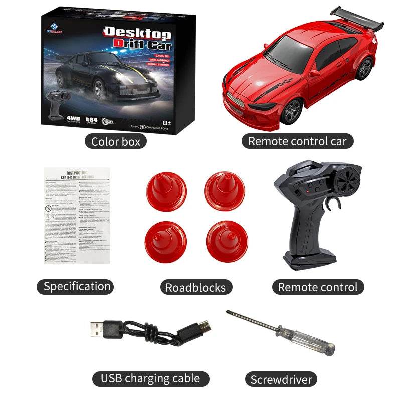 Premium Remote Control Car Drift 1to64 Four Wheel For Boys - ToylandEU