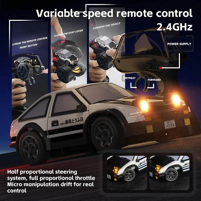 Premium Remote Control Drift Car Four Wheel Desktop Gift - ToylandEU