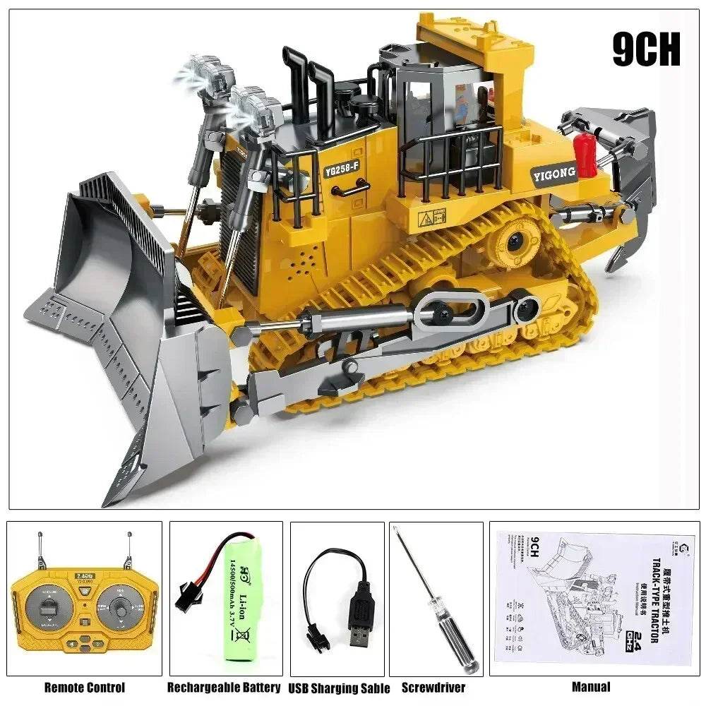 Premium Remote Control Excavator Alloy Build For Kids - ToylandEU