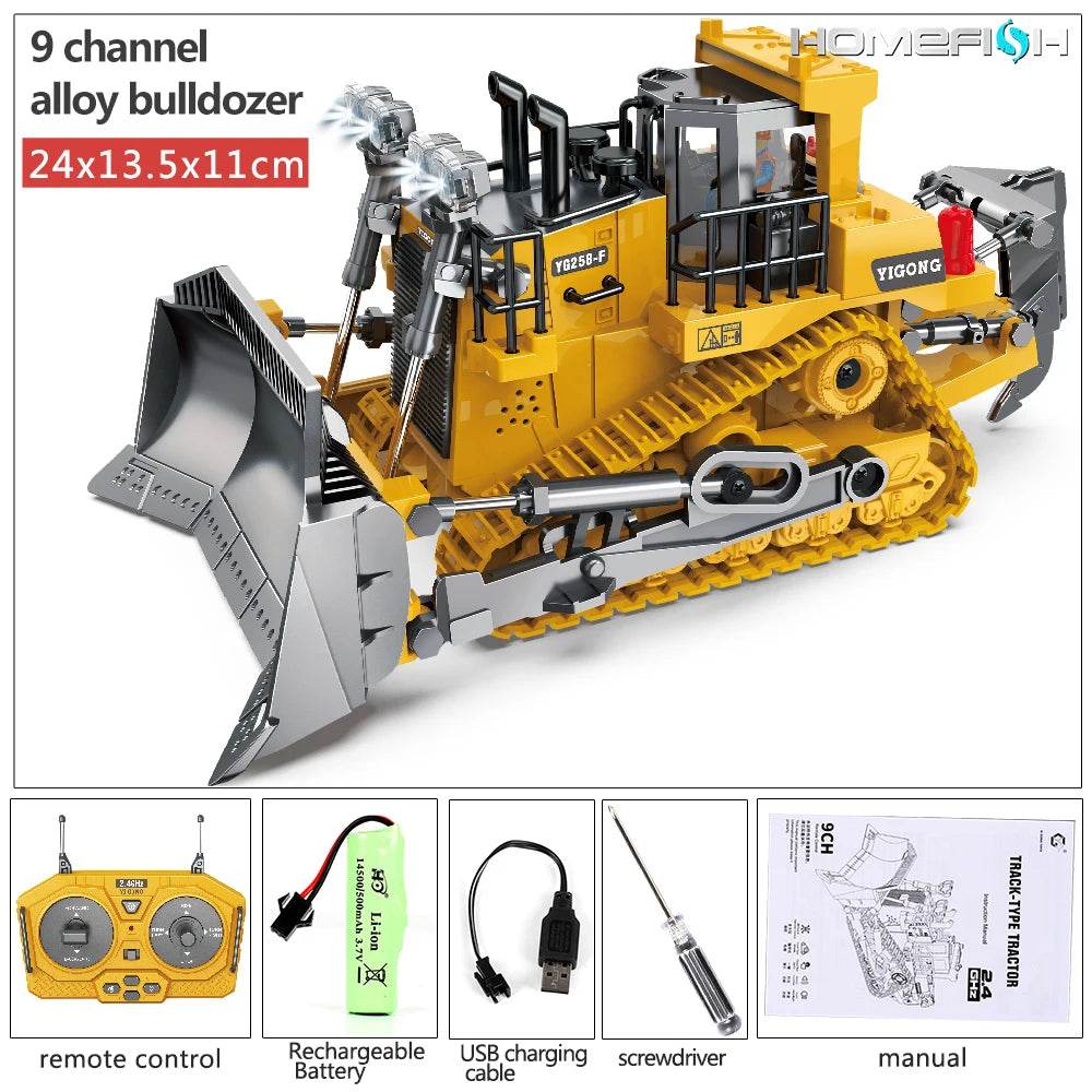 Premium Remote Control Excavator Toy With Digging For Boys - ToylandEU