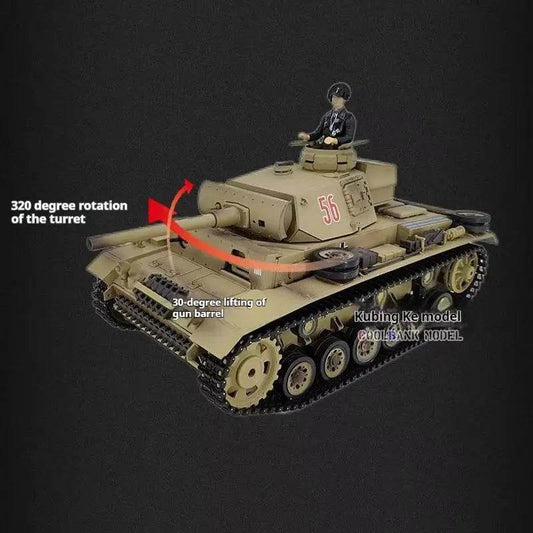 Tanque militar infravermelho com controle remoto premium para colecionadores - ToylandEU