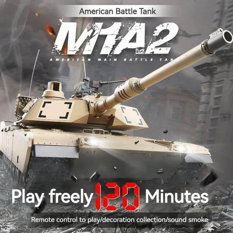 Premium Remote Control Tank M1A2 Infrared Battle For Boys - ToylandEU