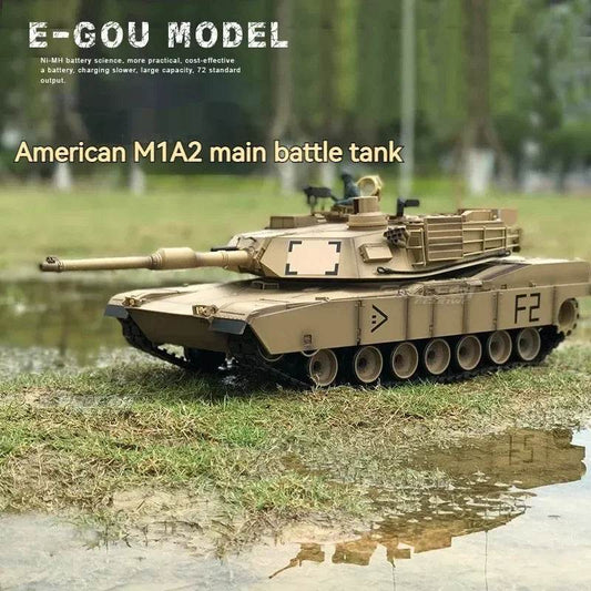 Tanque de controle remoto premium M1A2 Infravermelho Battle para meninos - ToylandEU