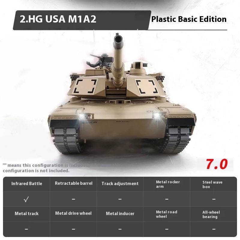 Premium Remote Control Tank M1A2 Infrared Battle For Boys - ToylandEU