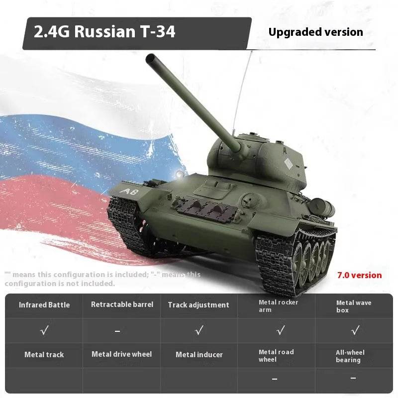 Premium Remote Control Tank T34 BB Shooting For Hobbyists - ToylandEU