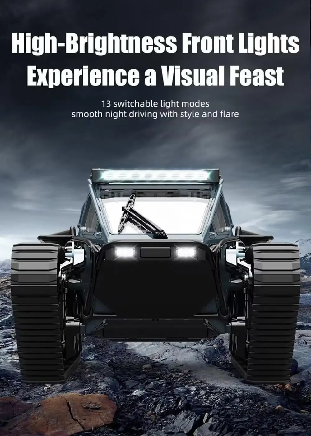 Premium Remote Control Tank Vehicle With High Speed Drift Proportional Throttle For Ages 14 And Up - ToylandEU