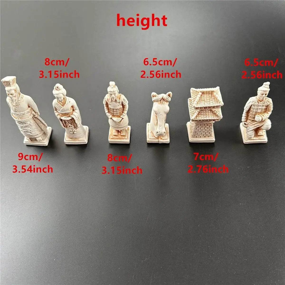 Premium Resin Chess Set with Ancient Terra-cotta Pieces -  ToylandEU™
