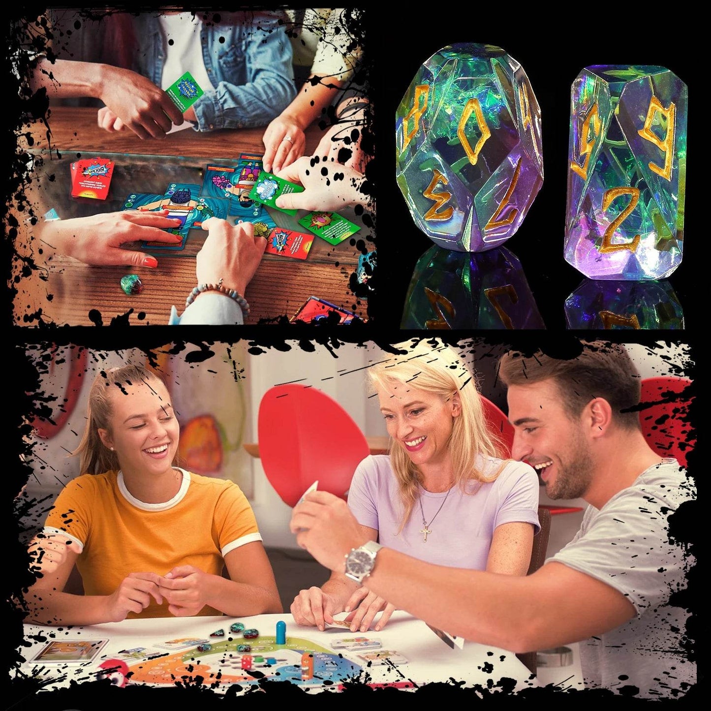 Premium Resin Dice Set with Stonehenge Design for Dungeons and Dragons Role Playing Games - ToylandEU