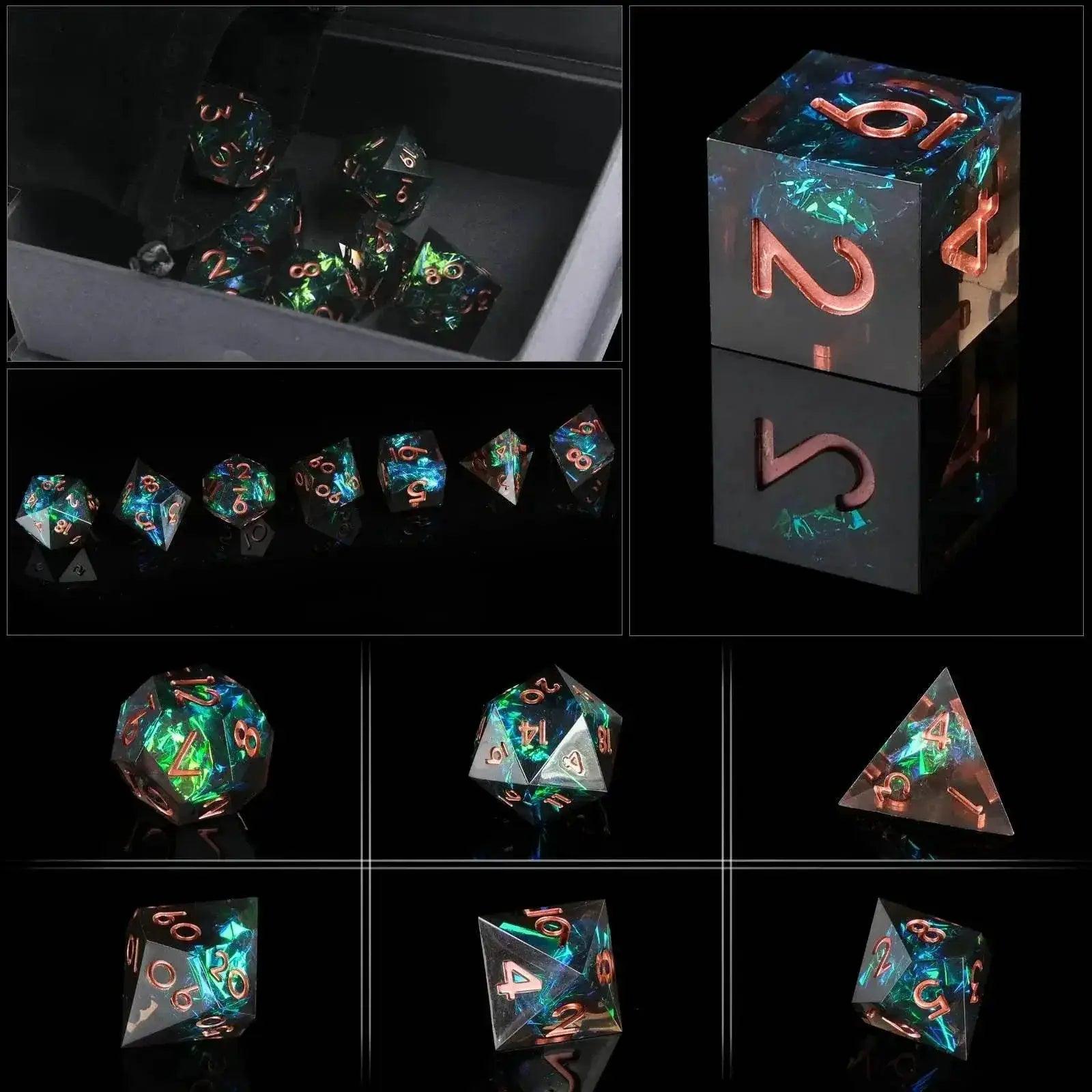  Premium Resin Sharp Edge Dice Set for Dungeons and Dragons -  ToylandEU™