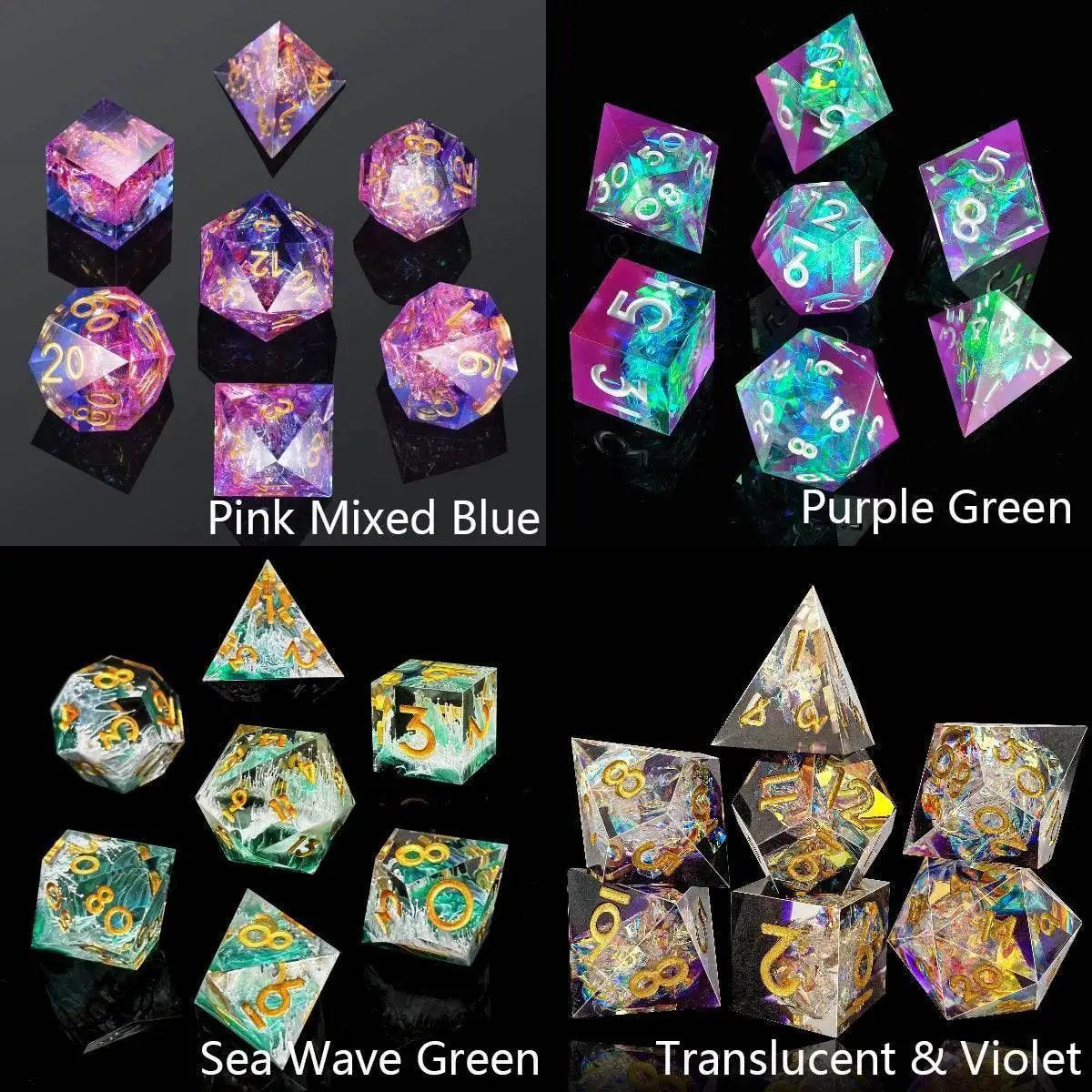  Premium Resin Sharp Edge Dice Set for Dungeons and Dragons -  ToylandEU™