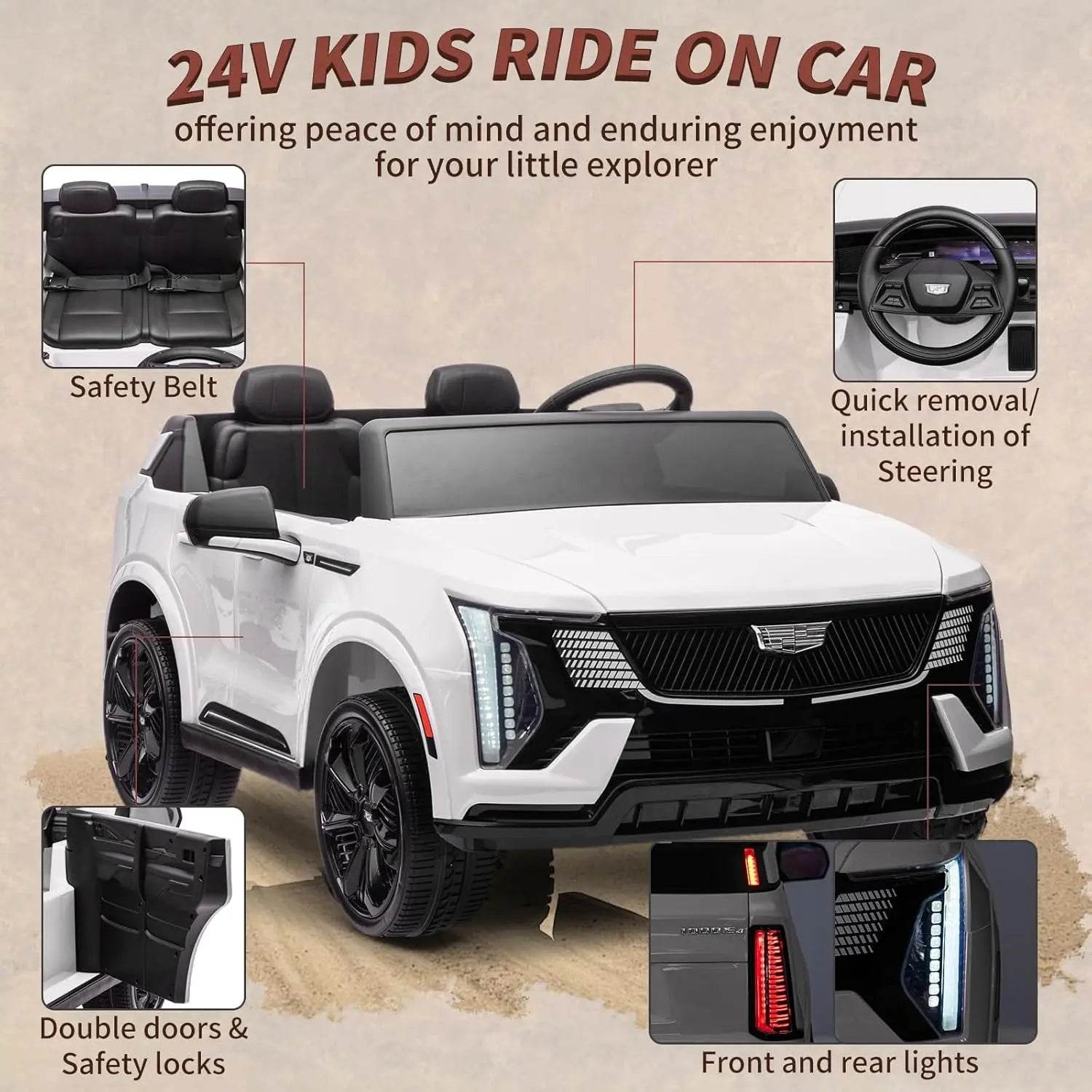 Premium Ride On Car 24V Remote Control 2 Seater For Kids - ToylandEU
